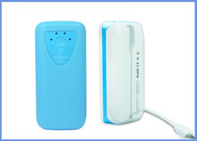 China Built-in Cable Power Bank 5600mAh rechargeable lithium battery with LED flashlight for sale