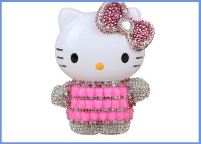 Cina la Banca di potere di 12000mAh Hello Kitty con il cristallo di rocca di cristallo copre il caricatore di sostegno in vendita