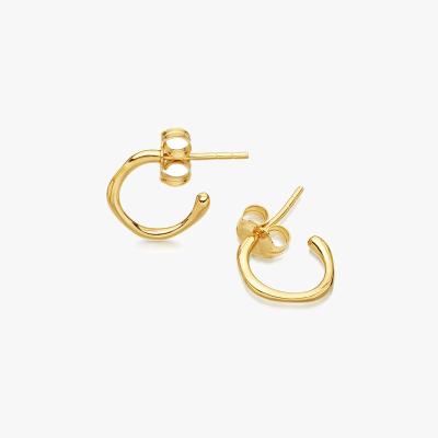 China FASHIONABLE Tasty Style Small Circle Gold Plated Stainless Steel Material Earring Jewelry for sale