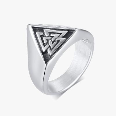 China FASHIONABLE Hot Selling Retro Punk Style Amazon Viking Casting Ring Stainless Steel for sale