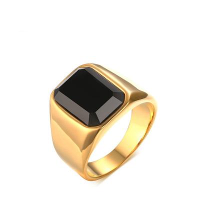 China Fashionable Jewelry Simple Style Mens Stainless Steel Wide Ring for sale