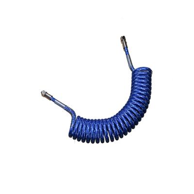 China Truck Braking System Truck Trailer Spiral Hose Coil Air Hoses Coil Tube Coil Air Brake Nylon Spiral Hose for sale