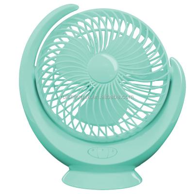 China Cooling 8 Inch Rechargeable Battery Fan Table USB Moon Desk Fan With Natural Wind Mode for sale