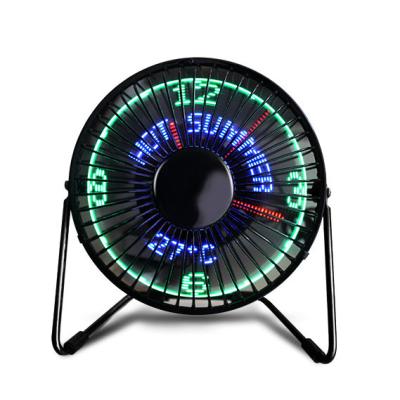 China Fans With Real Clock Display USB Led Clock Fan For Gifts Fan Fan for sale