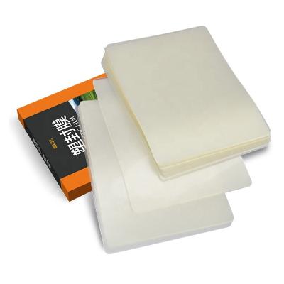 China Hot Sale Moisture Proof A4 Size Film Pockets Thermal Laminating Laminating Film for sale