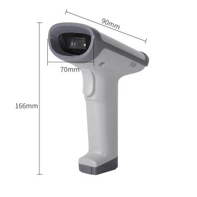 China ABS 1D 2D Barcode Reader Deli 14950 QR PDF417 Handheld Wired Code Scanner for sale