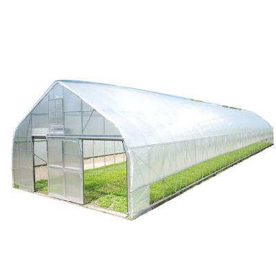 China Fruit vegetable flowers equipment agricultural tunnel greenhouses with aluminum structure and intelligent control system grow tent complete kit for sale