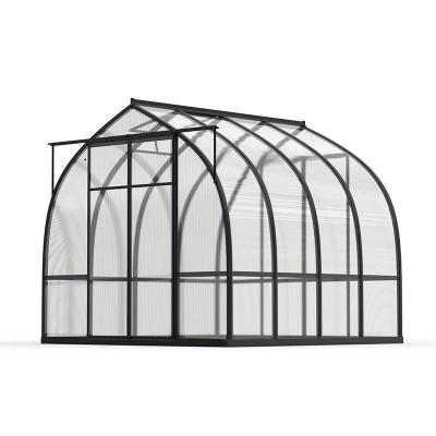 China Greenhouse Greenhouse Flower House Walkway for Mushroom Succulent Cultivation Flower Portable Modular Glass Winter Garden for sale