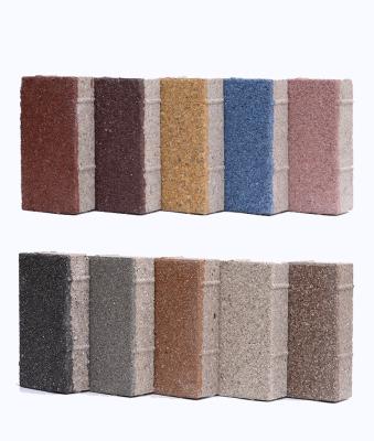 China Modern Used for external road 100x200MM with different color ,permeable ceramic tiles, colored ceramic permeable tiles for sale