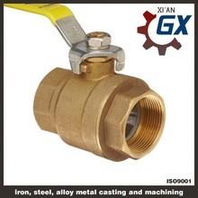 China Cast NPT Full Port Private Label on Handle 4 Inch Brass Ball Valve for sale