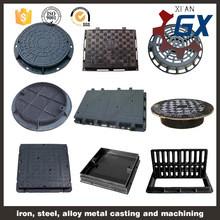 China Round And Square Ductile Manhole Cover, EN124 Heavy Duty Ductile Cast Iron Manhole Cover for sale