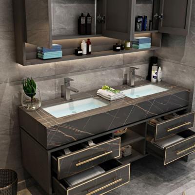 China New Product Modern Bathroom Vanity Walnut Oak for sale