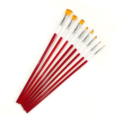 China For Painting 8Pcs Custom Gouache Paintbrush Art Paint Brushes For Oil Watercolor From China Manufacturer for sale