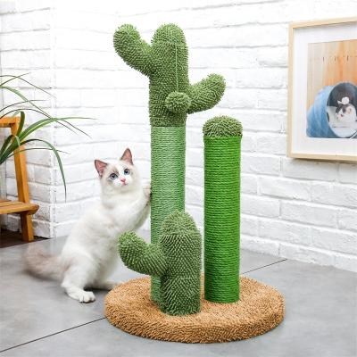 China Free Shipping Hot Posts Stocked US Warehouse Sale Cactus Cat Tree Scratcher Cat Scratching for sale