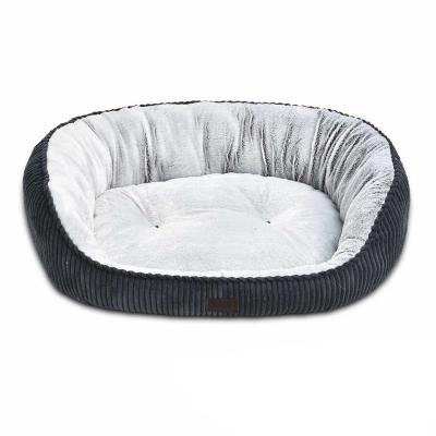 China Good Quality Dog Beds Pet Beds Super Soft Plush Single Cuddler Cushion Cheap Cat Bed Viable for sale