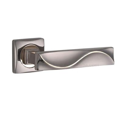 China Fashion Modern Design Direct Factory Supply European Middle East Market Classic Door Handle Style Zinc Alloy Door Handles Lock for sale