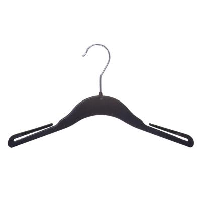 China Modern Customized Plastic Clothes Hanger Factory Kids Clothes Hanger With Metal Hook for sale