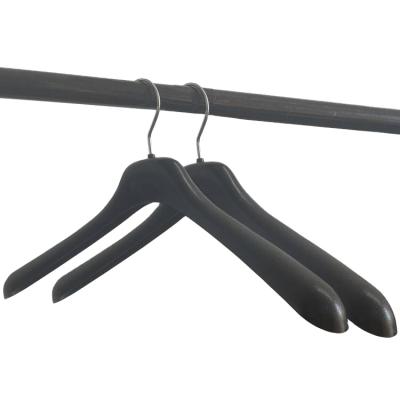 China Traditional plastic plastic suit hanger for apparel and garment store for sale