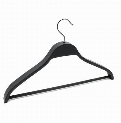 China Wholesale Traditional Plastic Coat Hangers Wardrobe Hanger Coat Hanger with Metal Hook for Suit Jacket T-shirt for sale