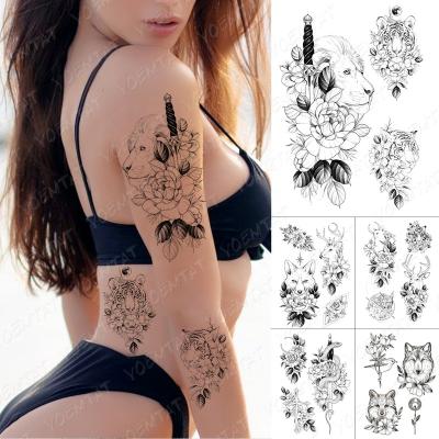 China Temporary High Quality Pop Party Black Waterproof Tatoo Sticker Men Women for sale