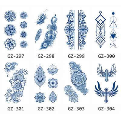 China Good Quality Flower Temporary Sticker Tattoo Juice Long Lasting Herbal Sexy Waterproof Temporary Tattoo for sale