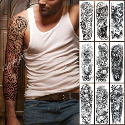 China Temporary Hot Selling Large Extended Arm Tattoos Temporary Waterproof Custom Tattoo Stickers for sale