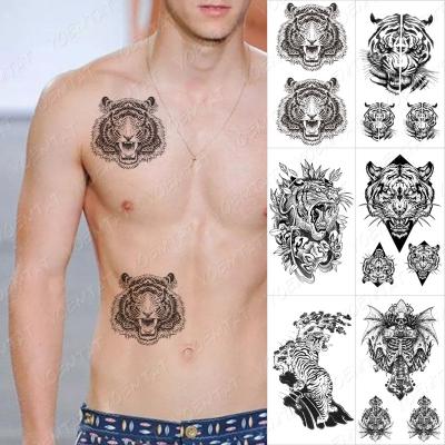 China Hot Sale Temporary Tiger Animal Water Transfer Body Art Temporary Tattoo Sticker from Amazon Ebay for sale