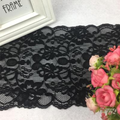 China Sustainable Nylon Flower Lace Netting , Jacquard Lace Trims For Underwear for sale