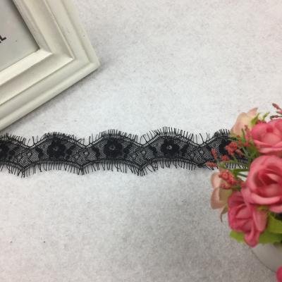 China Viable Viable Knit 100% Nylon Hot Lace Designs Underwear Eyelash Lace for sale