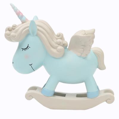 China Multifunctional Unicorn Miniature Figures Resin ROOGO Home Decoration for sale