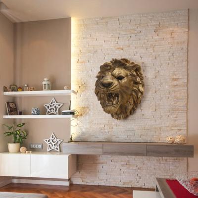 China Multifunctional original 3D tiger head statue resin wall hanging for modern wall decorations for sale