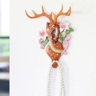 China Sustainable Roogo Resin Clothes Hanging Stick Wall Hook Towel Cloth Hat Hanger for sale