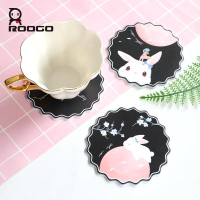 China Dream Girl Roogo Table Dish Mats Viable Drink Cup Coaster Pad Hot for sale