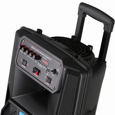 China 8 inch Large portable wireless woofer trolley outdoor with battery BT portable speaker mini DJ BASS SPEAKER for sale