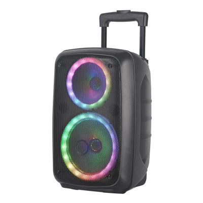 China 8 inch Outdoor Live Professional Audio Portable Square Dance BT Speaker Professional Audio Video Lighting for sale