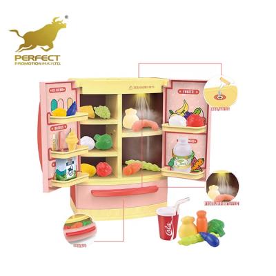 China Mini Electric Refrigerator Toy Mini Electric Fridge Toy Kitchen Girls Pretend To Play Mini Electric Fridge Throw Refrigerator Simulated Set Toy Toy for sale