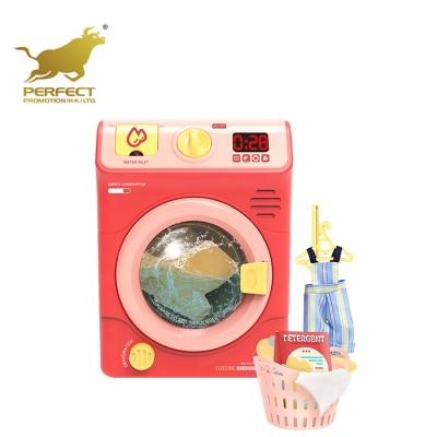 China With Light And Music With Light And Music Plastic Pretend Electric Washing Machine Mini Toy Household Play Drum Set for sale