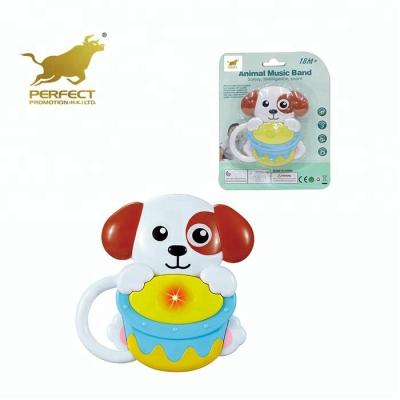 China Toy Battery Operated Mini Puppy Battery Operated Drum Toy Baby Toy Music Plastic Educational Light for sale