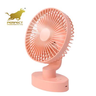 China Household Mini Household Kids 6 Inch USB Desktop Fan with 3 Speed ​​Wind and Night Light for sale