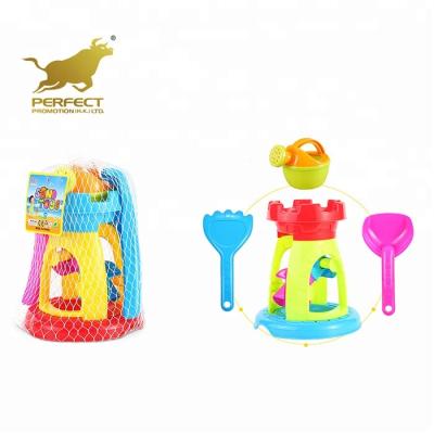 China Outdoor Summer Beach Sand Toy Set Outdoor Sand Toy Set Plastic Summer Beach Hourglass with Castle Mold and Excavator Sand Beach Toy Set for Kids for sale