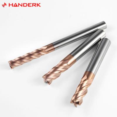 China HANDERK 6Pcs Carbide Wood Router Bits Set 6.35mm 1/4 Inch Shank Tungsten Carbide Tilted Milling Cutter With Backing Woodworking Tools for sale