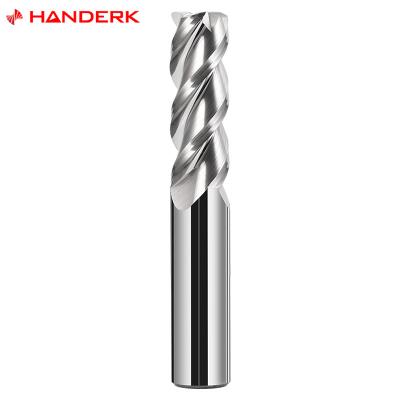 China HANDERK Tools Aluminum Milling Tools Sharp Carbide 3 Flute Uncoated End Mill for sale