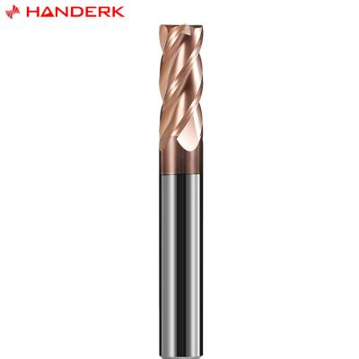 China HANDERK Carbide CNC Machine Corner Radius End Mill Cutters Sharpening End Mill Cutter for sale