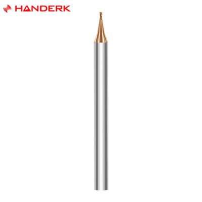 China HANDERK 1mm Diameters Sharp Carbide 0.5mm Micro Tool End Mill for sale