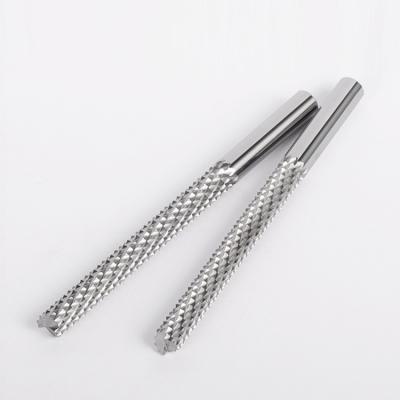 China HANDERK Corn Cutter Tungsten Alloy Plate Carbon Fiber Engraving Machine Sharp Steel End Mill for sale