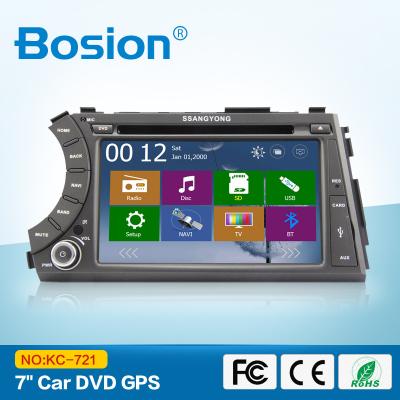 China de Autodvd Speler GPS van 7 duimssangyong Actyon met grote functies Te koop