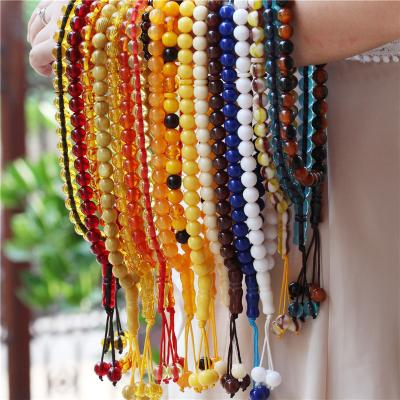 China Resin 12mm prayer beads 39pcs resin 12mm religious cheap islamic tasbih beads rosary muslims tesbih misbaha 39pcs for sale