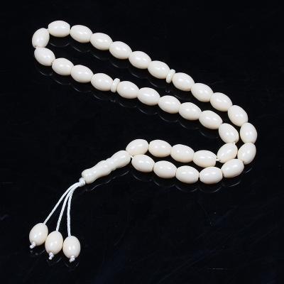 China Religious can customize 33 66 99 muslim prayer beads size 12*16mm resin oval tasbih beads islamic tasbih rosary misbaha subha tespih for sale