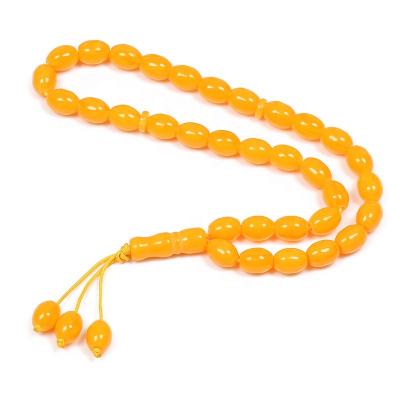 China Big Size 12*16mm Resin Shape Jewelry Tasbih Prayer Beads Islamic Misbaha Eid Religious Turkish Oval Muslim Gifts Bracelet for sale