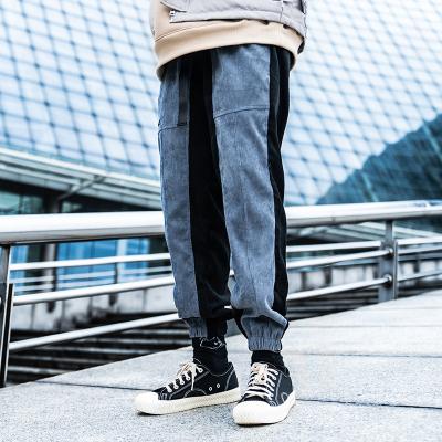 China Viable hot sale sweatpants Killwinner tide street clothing men's hip hop color stitching casual loose corduroy sports pants for sale